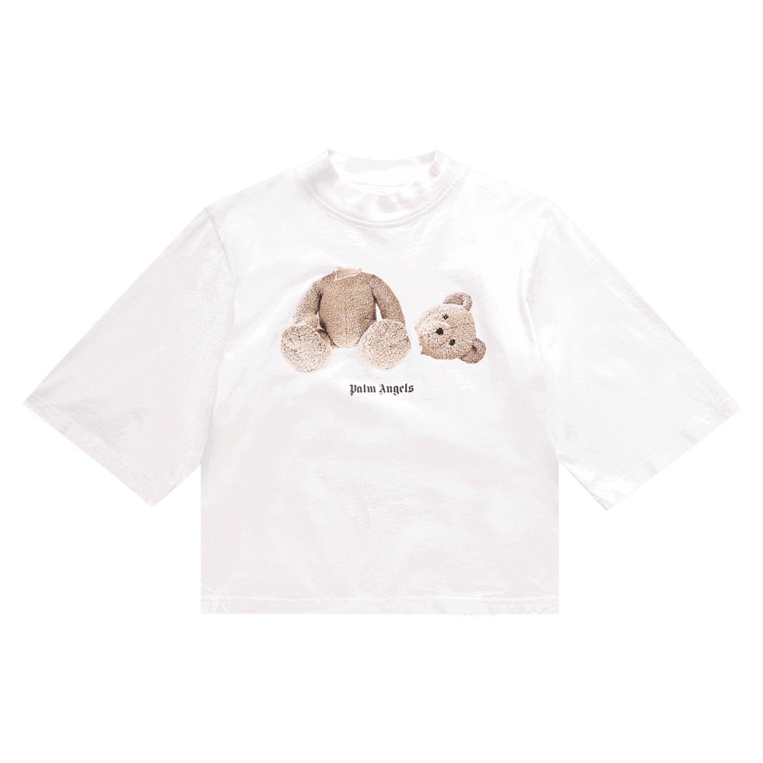 Тениска Palm Angels Bear Cropped Tee Бяло | PWAA020C99JER0010160, 0