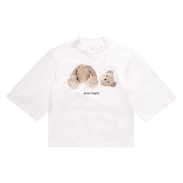 Тениска Palm Angels Bear Cropped Tee Бяло | PWAA020C99JER0010160, 0