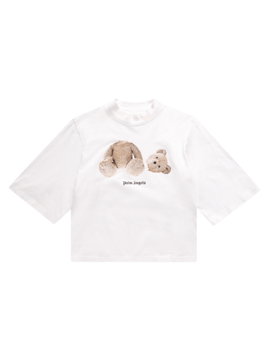 Тениска Palm Angels Bear Cropped Tee Бяло | PWAA020C99JER0010160