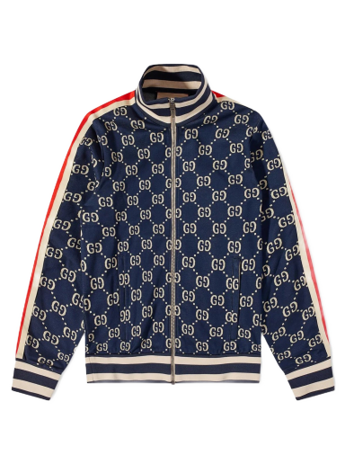 Яке Gucci All Over GG Track Jacket Тъмно синьо | 496919 X9V05 424