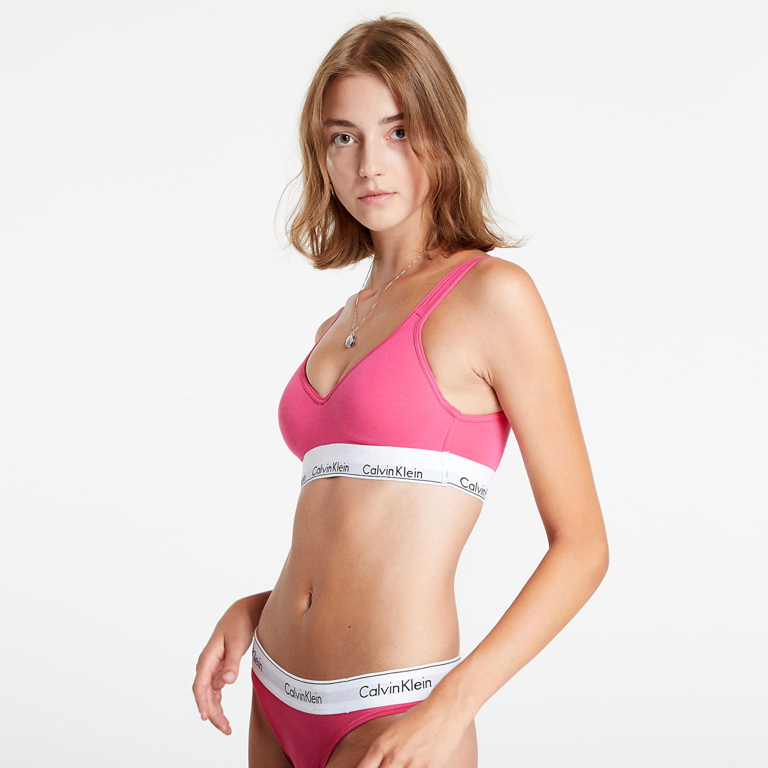Сутиен CALVIN KLEIN Modern Cotton Lift Bralette (Scoop Back) Розово | QF5490E VGY, 0