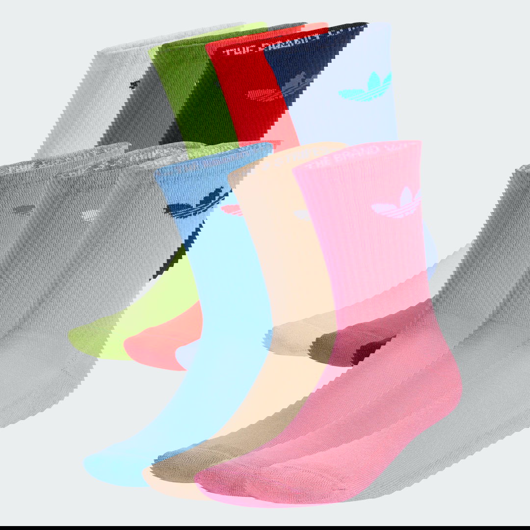 Чорапи adidas Performance Trefoil Cushion Crew Socks - 6 Pairs Многоцветен | JY2679, 0