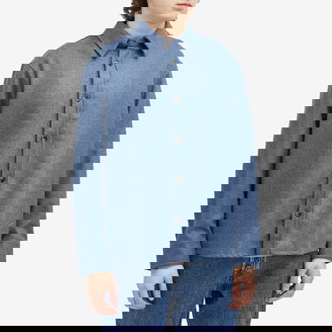 Риза A.P.C. Blue Marl Wool Overshirt Синьо | WVBCV-H02884-PIC, 2