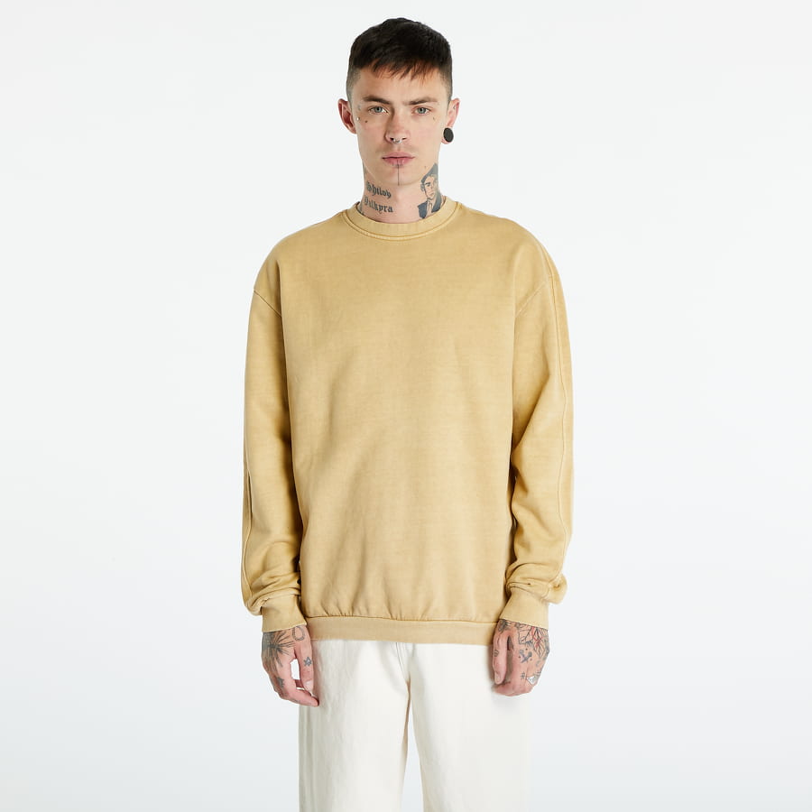 Пуловер Urban Classics Heavy Terry Garment Dye Crewneck Бежово | TB4956-03738, 0