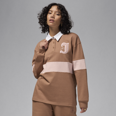 Поло тениска Jordan Long Sleeve Top Кафяво | FV7182-223, 4