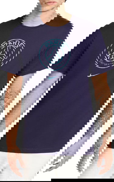 Тениска Nike Paris Saint-Germain Crest Tee Тъмно синьо | dj1315-498, 0