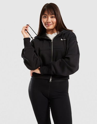 Суитчър Nike Cropped Fleece Hoodie Черно | HV2426-010, 0