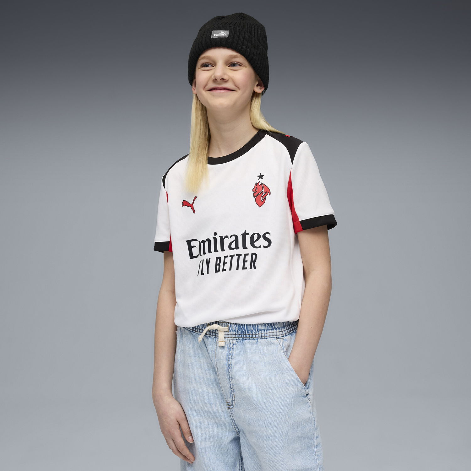 Фланелка Puma AC Milan 2nd Kit Youth Jersey 25/26 Бяло | 779974_02, 0