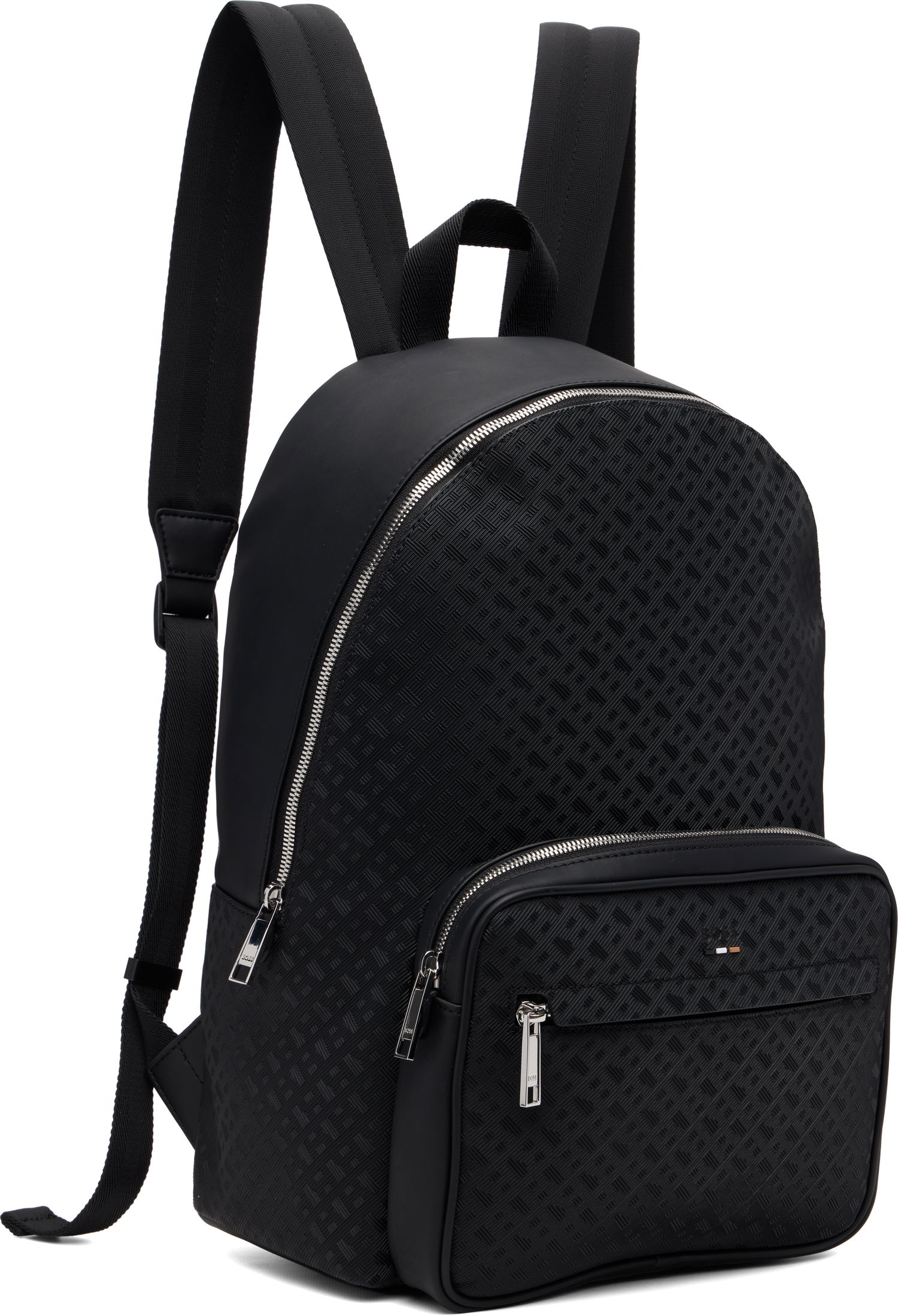 Раница BOSS Black Check Faux-Leather Backpack Черно | 50548062, 1