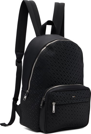 Раница BOSS Black Check Faux-Leather Backpack Черно | 50548062, 1