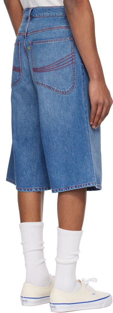 Къси панталони ERL ERL Indiana Denim Skate Shorts Синьо | ERL10P014, 2