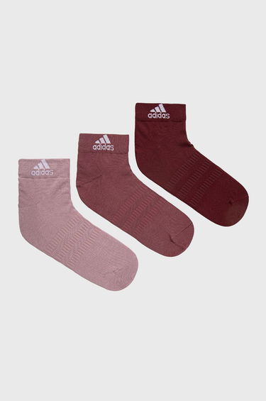 Чорапи adidas Performance Performance Ankle Socks 3-Pack Червено | HE4997, 0