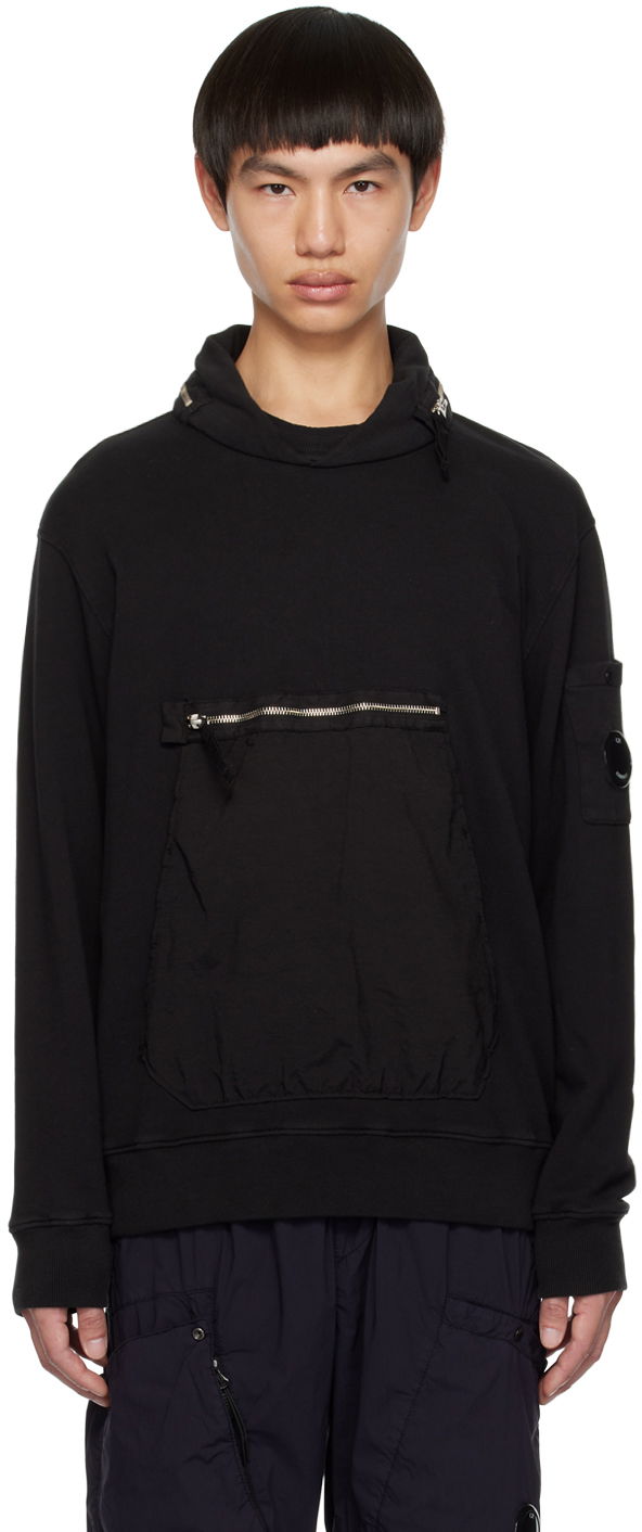 Суитчър C.P. Company Hooded Sweatshirt Черно | 14CMSS324A-005398M, 0