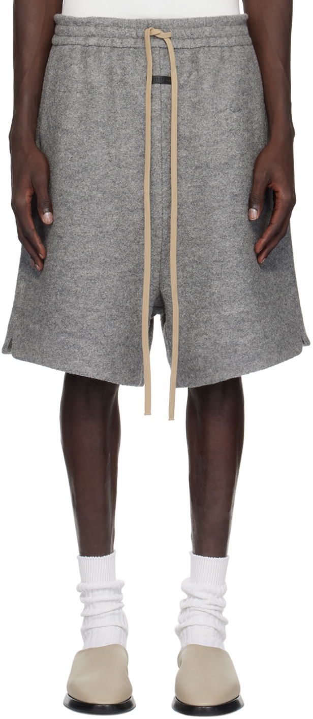 Къси панталони Fear of God Wool Relaxed Shorts Сиво | FG840-3411BOW, 0