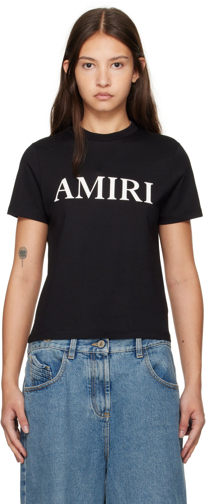 Тениска AMIRI Core Logo Black T-Shirt Черно | AWJYTE1035