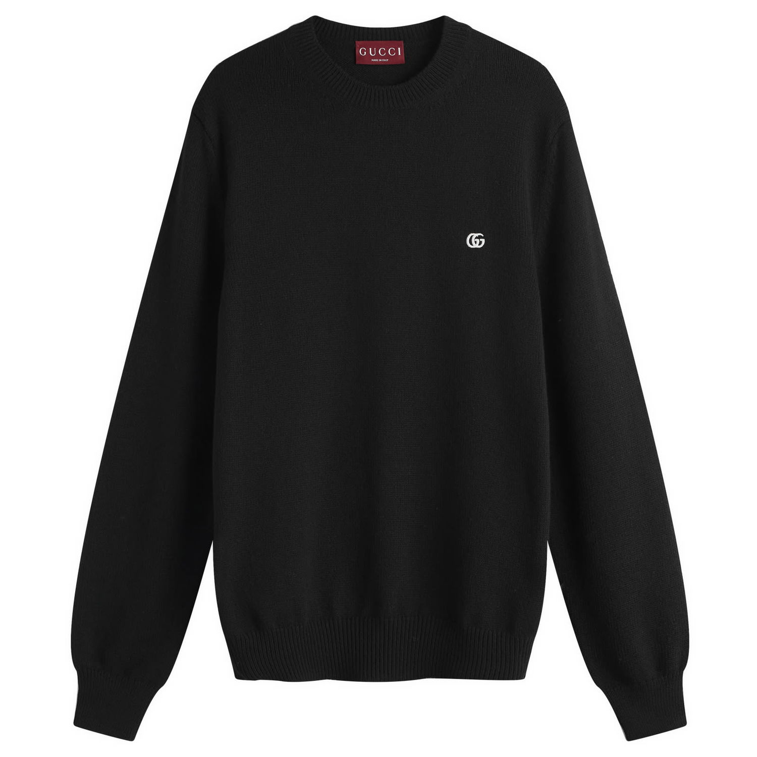 Пуловер Gucci Gucci Men's Monogram Crew Knit, Size Large Черно | 815007-XKEK4-1043, 0