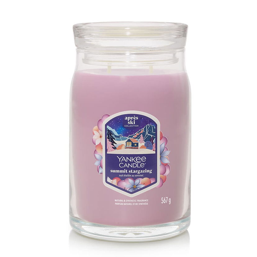 Свещи Yankee Candle Après Ski Collection Signature Large Jar 2 Wicks Summit Stargazing Лилаво | 43495