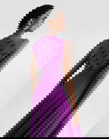 Потник Dolce & Gabbana Wool And Silk DG Logo Knit Tank Top Лилаво | FXT04TJGMB2F1540, 2