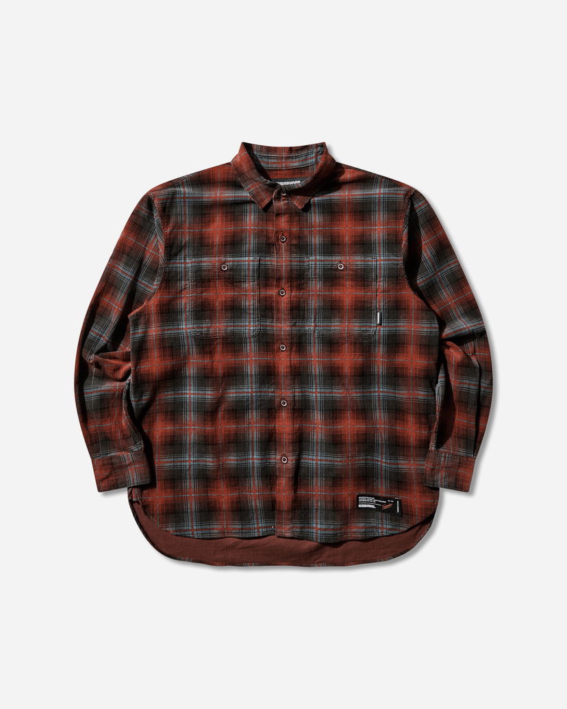 Риза Neighborhood Corduroy Check Longsleeve Shirt Многоцветен | 252TSNH-SHM07 RED