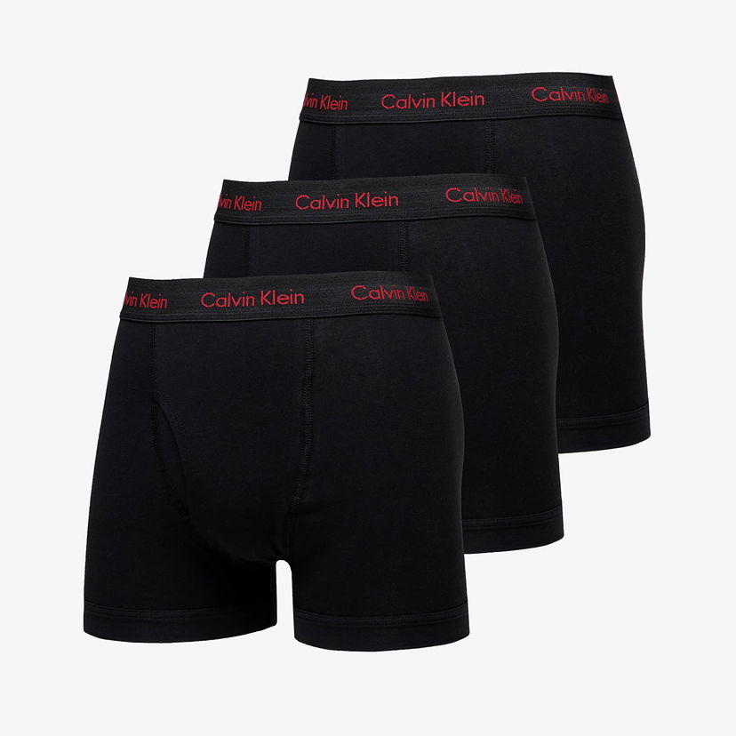 Боксерки CALVIN KLEIN Cotton Stretch Wicking Technology Classic Fit Trunk 3-Pack Черно | NB2615A NC1