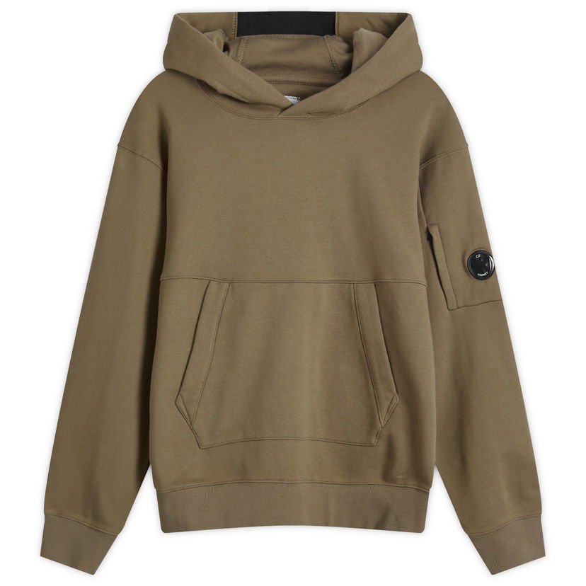 Суитчър C.P. Company Diagonal Raised Lens Hoody Кафяво | CMSS024A-005086W-359