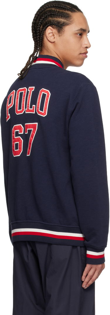 Яке бомбър Polo by Ralph Lauren Ralph Lauren Vintage Fleece Bomber Jacket Тъмно синьо | 710964468001, 2