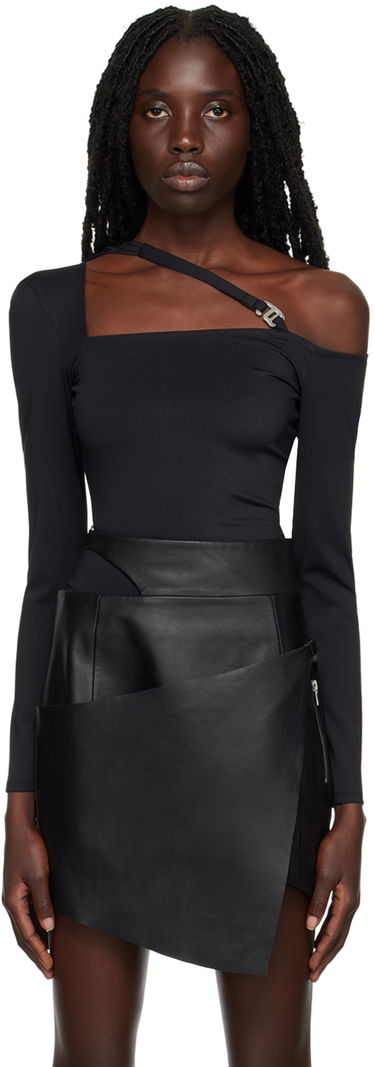 Тениска HELIOT EMIL Cutout Long Sleeve T-Shirt Черно | AW22_W_13_026_P04_BLK01, 0