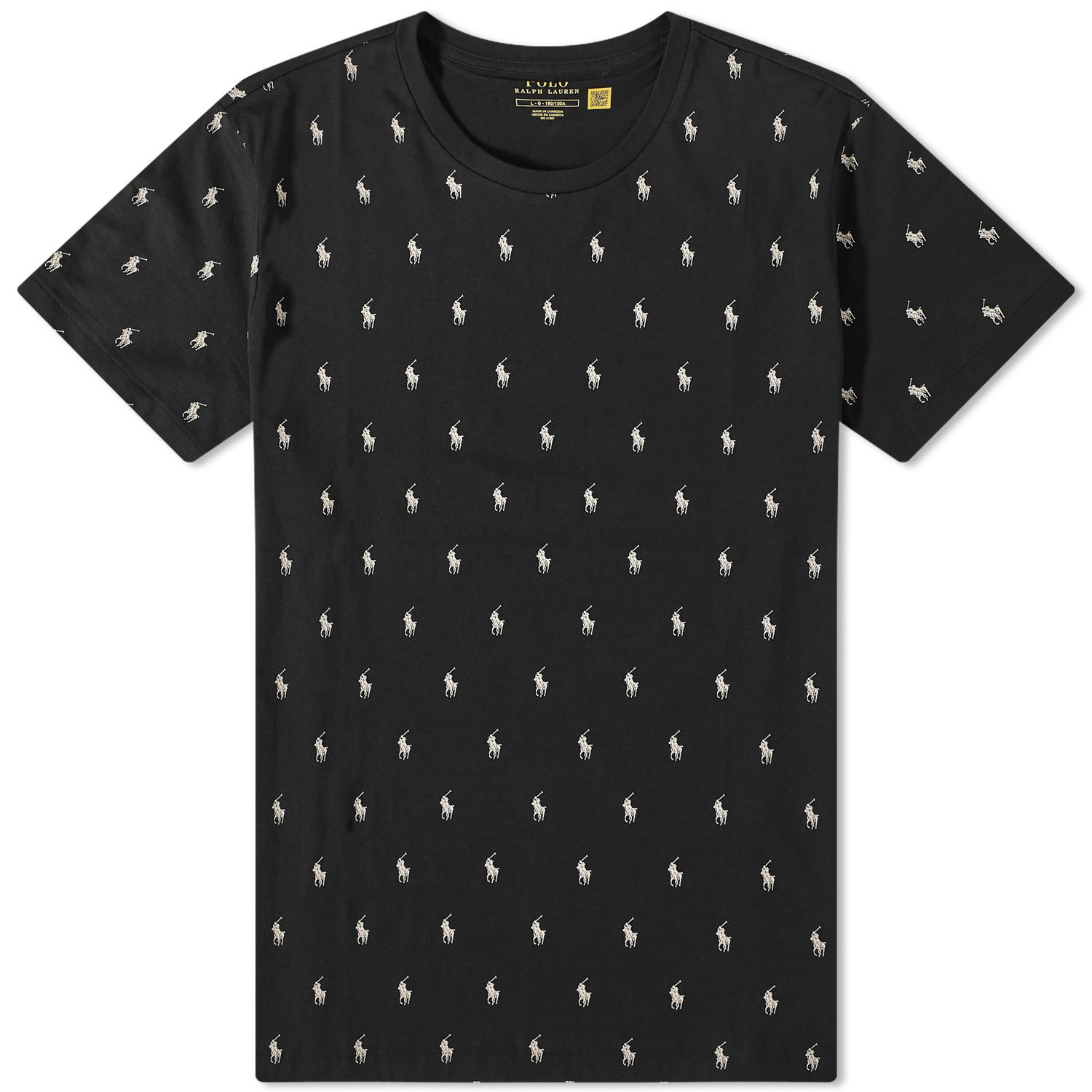 Тениска Polo by Ralph Lauren All Over Pony Sleepwear Tee Черно | 714899612005, 0