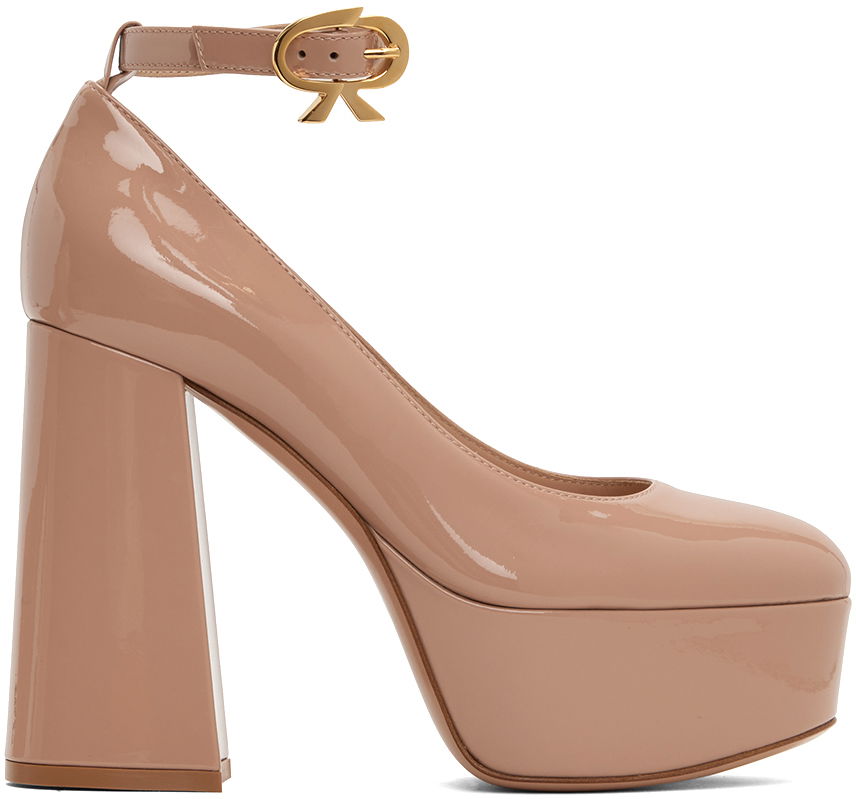 Кецове и обувки Gianvito Rossi Manila Platform Pumps Бежово | G22197.70RIC.VSF, 0