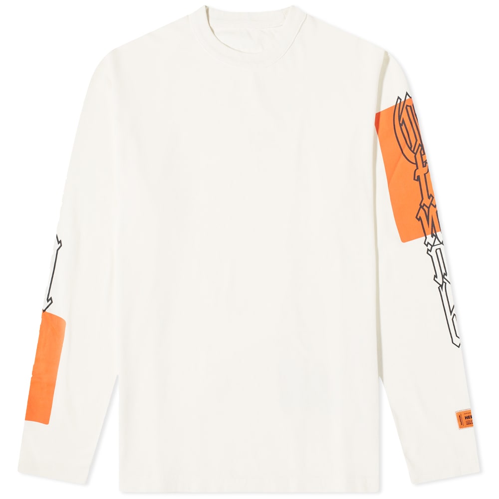 Тениска HERON PRESTON Gothic Colour Block Tee Бяло | HMAB026F22JER0020122, 0