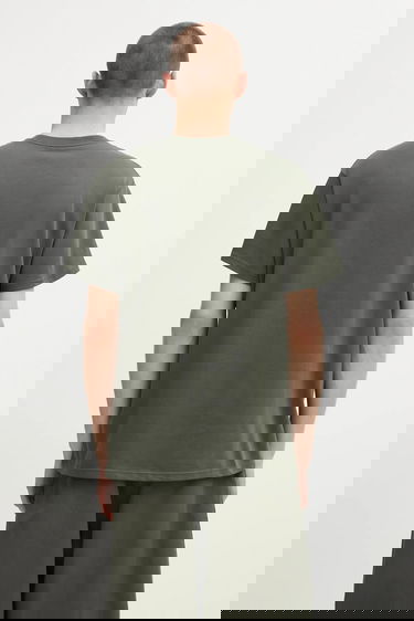 Тениска Carhartt WIP S/S Script Embroidery T-Shirt Зелено | I030435.3CDXX, 2