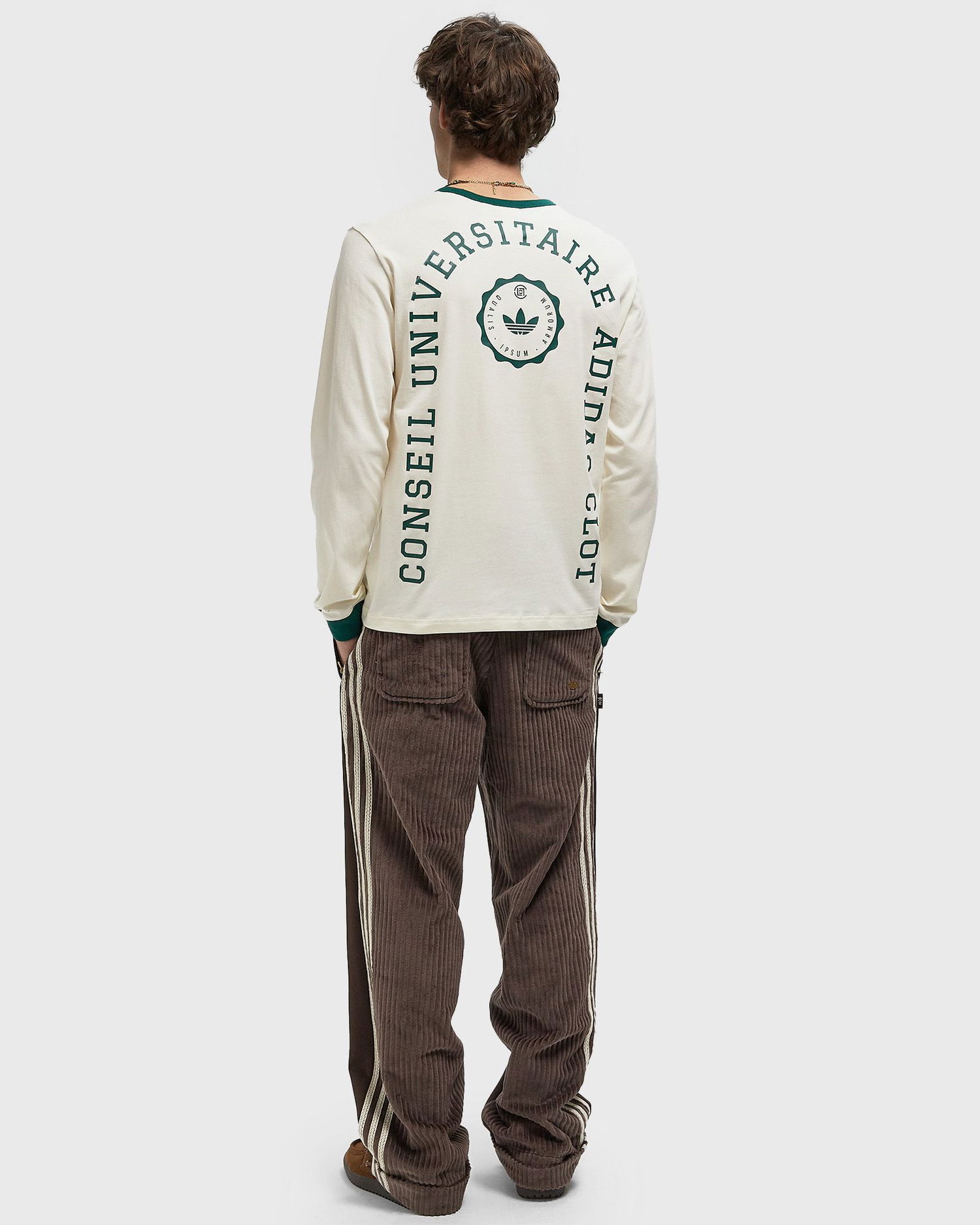 Тениска adidas Originals X CLOT Long Sleeve T-Shirt Бяло | JM7456, 1