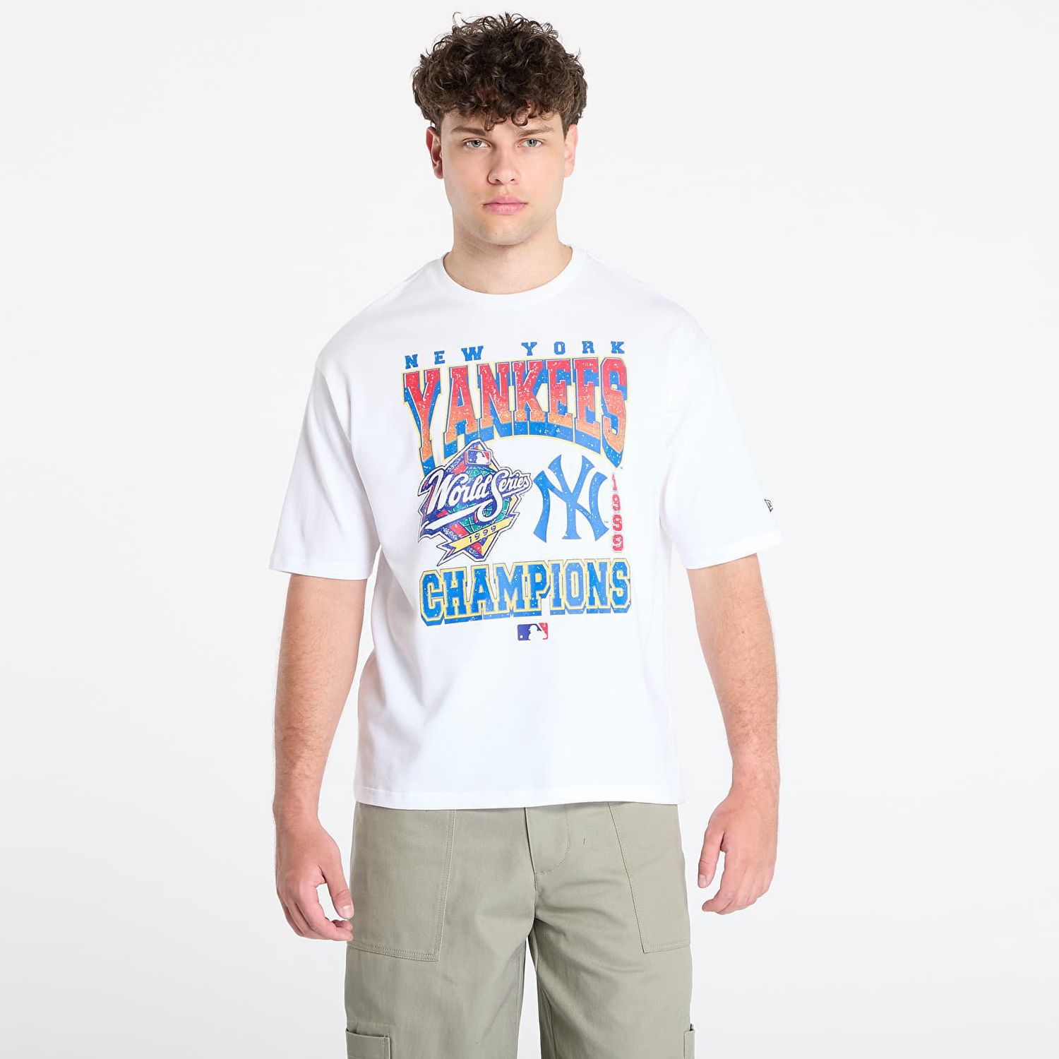 Тениска New Era New Era New York Yankees World Series Oversized Tee Бяло | 60667817, 0