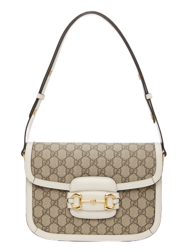 Чанта през рамо Gucci 1955 Horsebit Shoulder Bag Бежово | 602204 92TCG