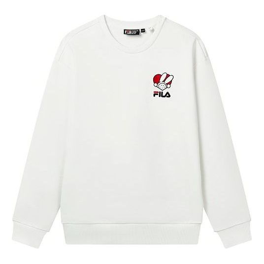 Суитчър FILA Graphic Print Pullover Бяло | F11U319207F-WT