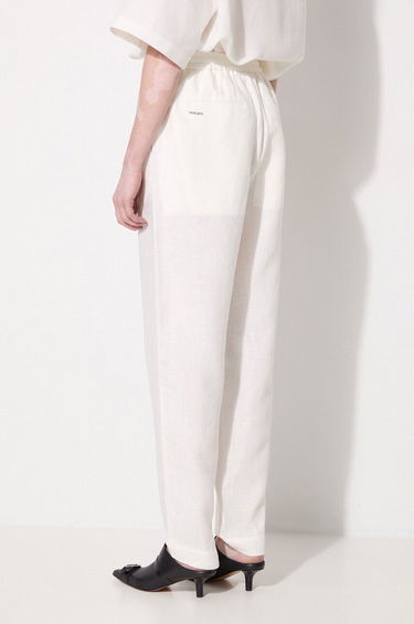 Панталони PANGAIA Pangaia DNA Linen High Waist Trousers Бяло | 10001914, 2