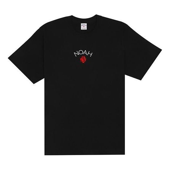 Тениска Noah Short Sleeve Rose Logo Graphic Tee Черно | T27FW20-BLACK