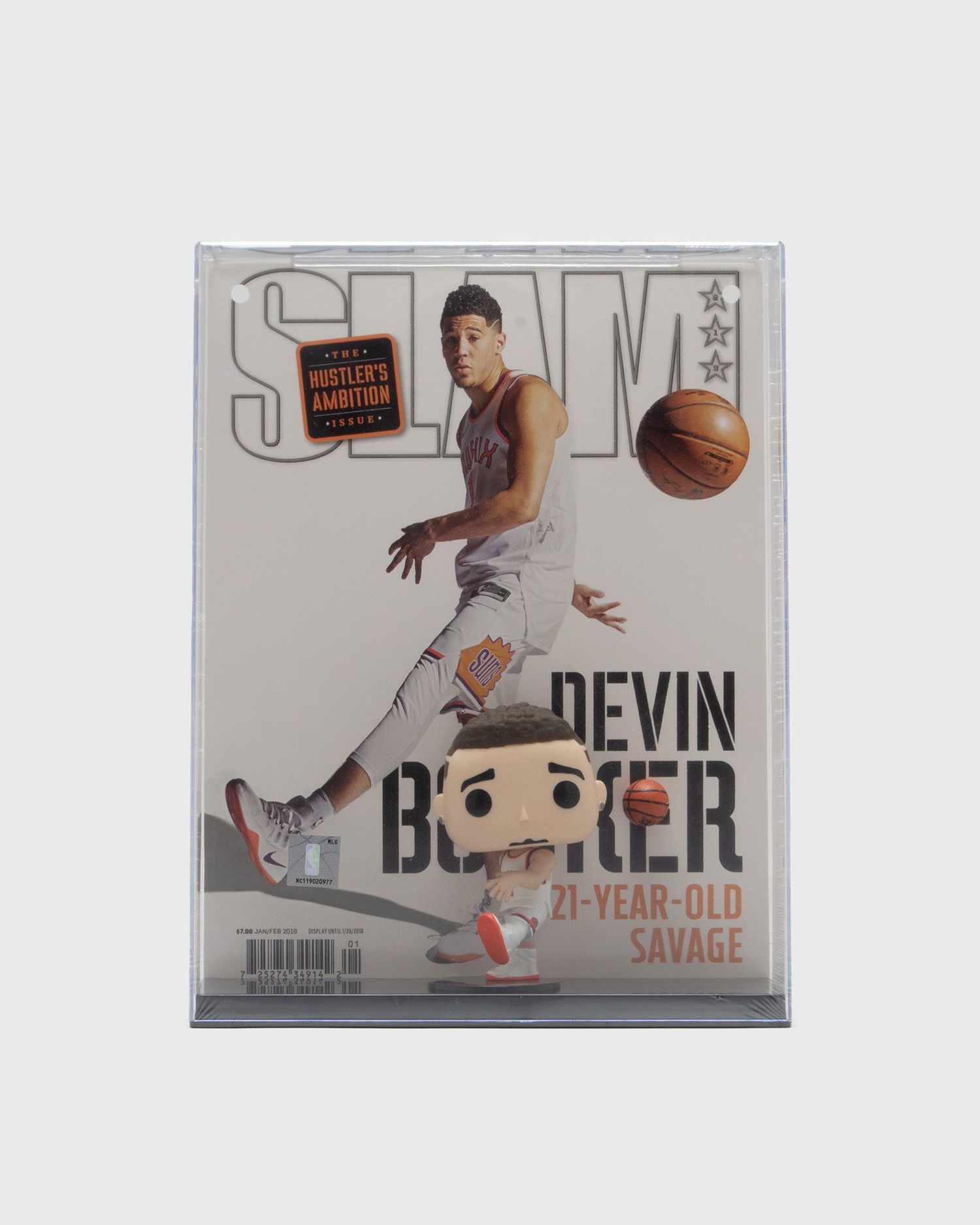 Колекционерско Funko POP! NBA Cover Slam - Devin Booker Сиво | 75070, 0