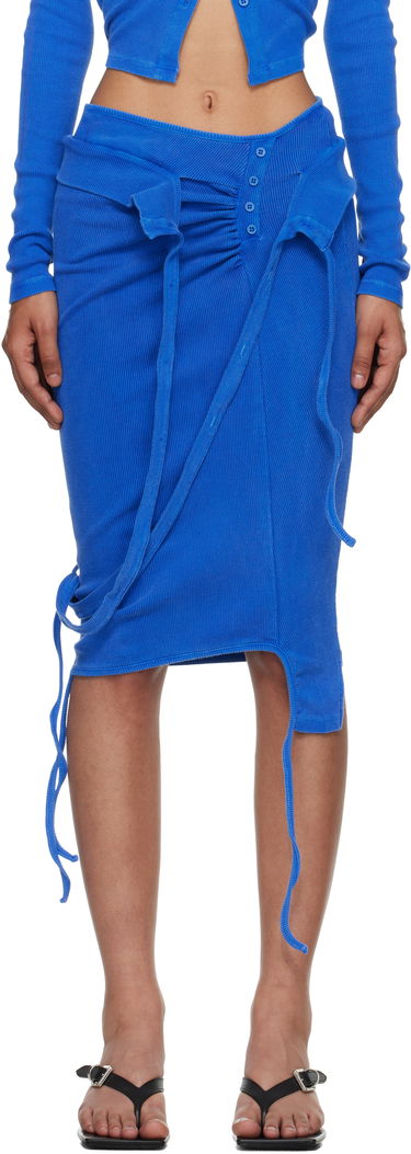 Пола Ottolinger Ottolinger Rib Midi Skirt Синьо | 104-301804-02, 0