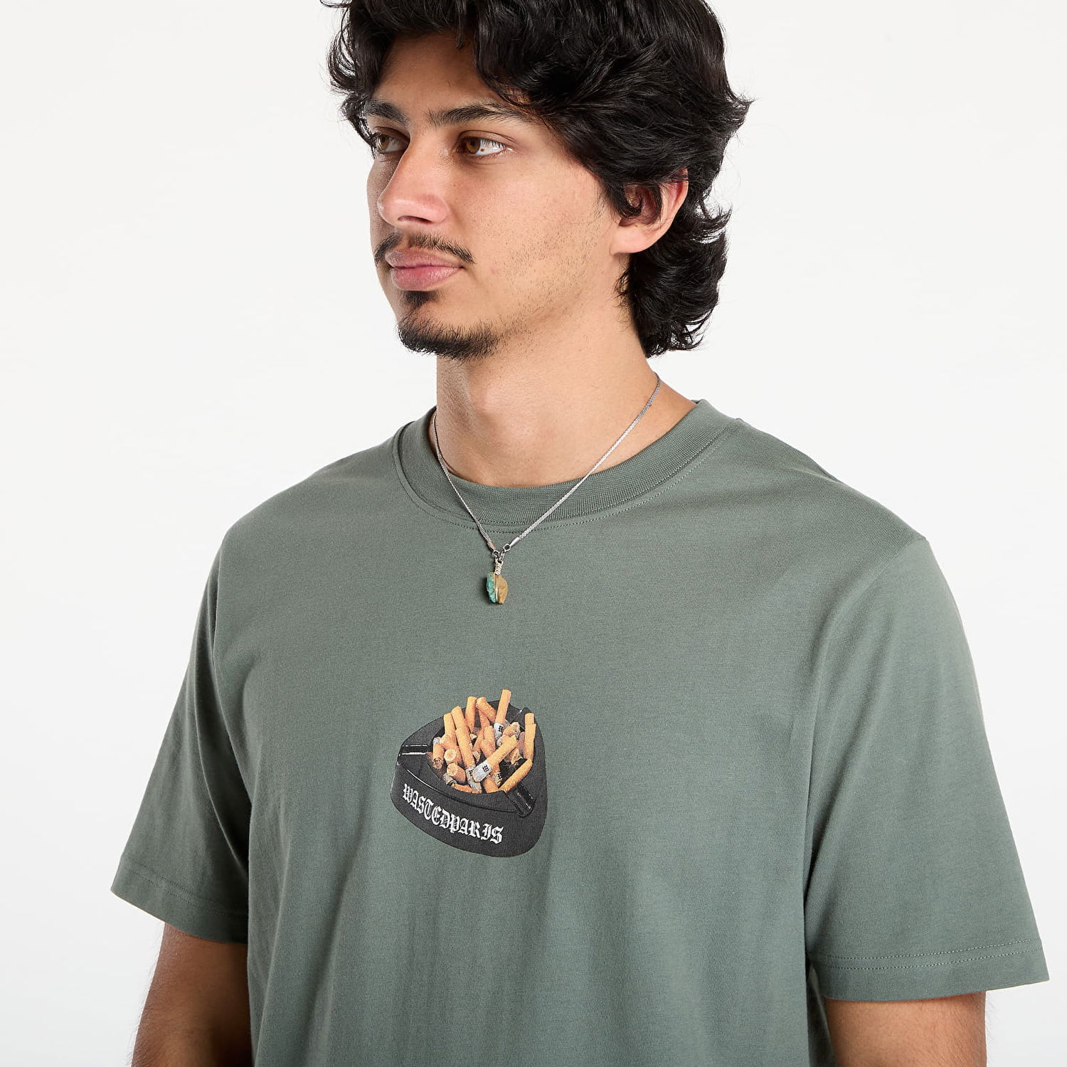 Тениска Wasted Paris Wasted Paris Ashtray Graphic Tee Зелено | WP_000293, 1
