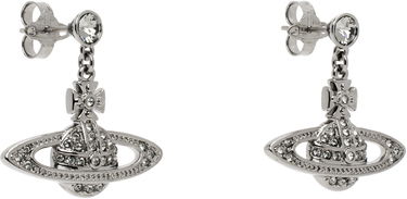 Обеци Vivienne Westwood Mini Bas Relief Earrings Металик | 62020025-02S108-CN, 2