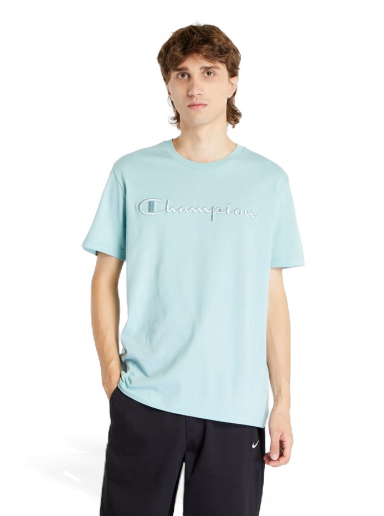 Тениска Champion Crewneck T-Shirt Light Blue Синьо | 218490 CHA BS046