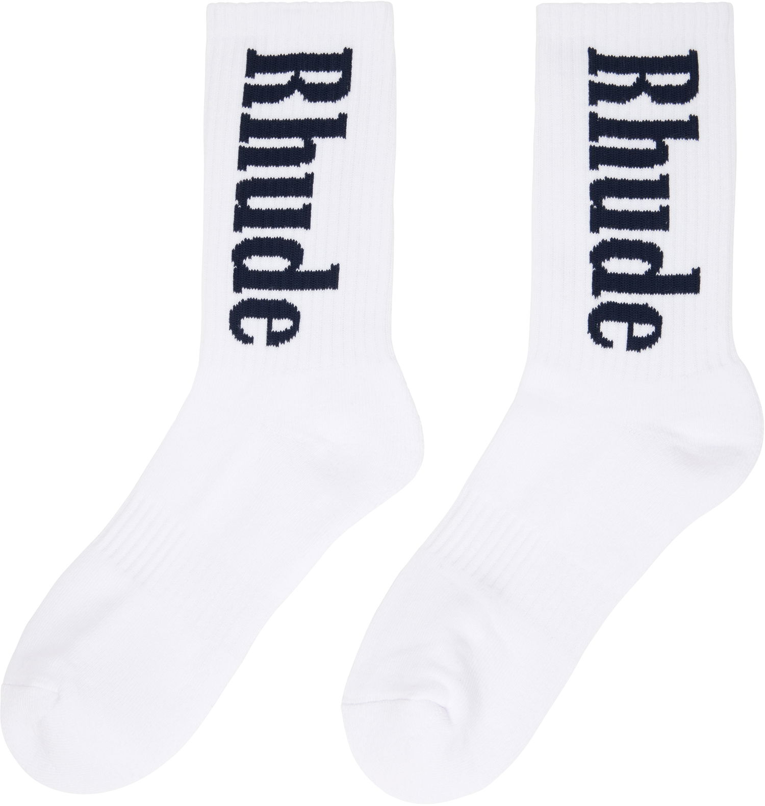 Чорапи Rhude Rhude RH Vertical Logo Socks Бяло | RHPS25SO02117, 1