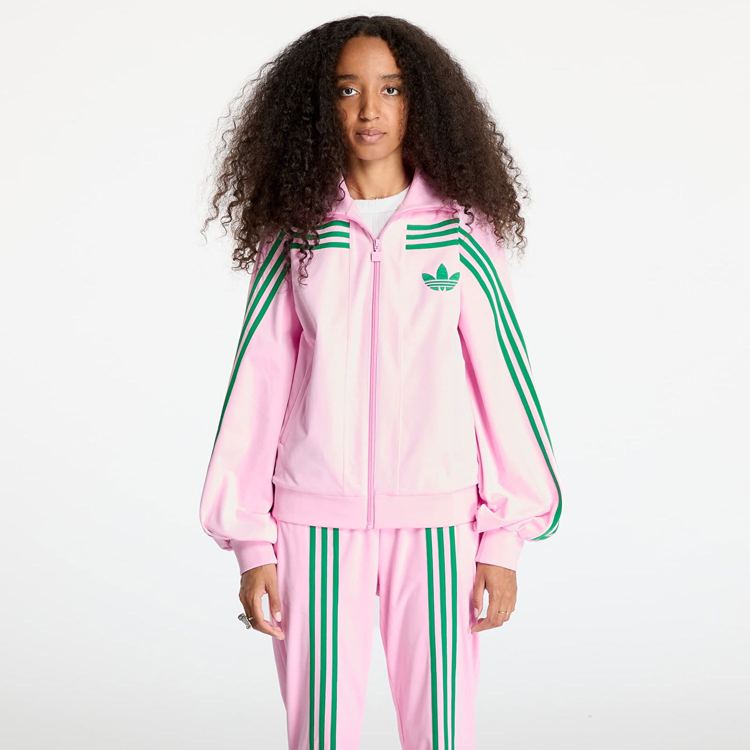 Суитчър adidas Originals Velour Track Top True Pink Розово | JN8284, 0