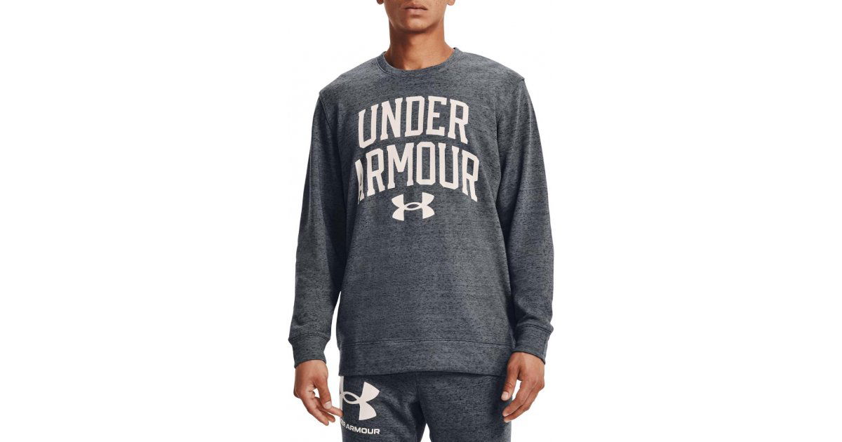 Тениска Under Armour Rival Terry Crew Tee Сиво | 1361561-012, 1