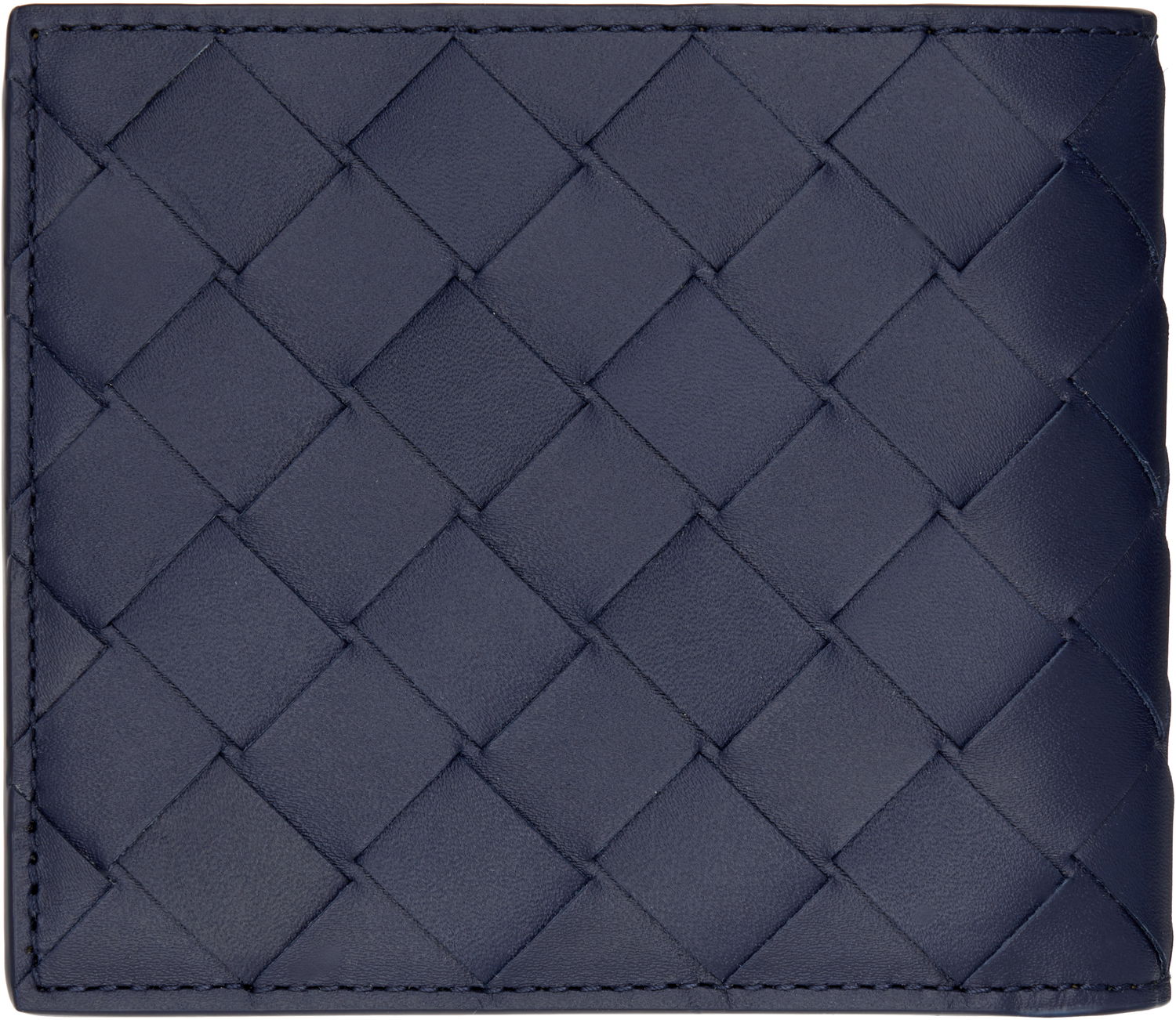 Портфейл Bottega Veneta Bottega Veneta Intrecciato Bi-Fold Wallet Синьо | 743211VCPQ63258, 1