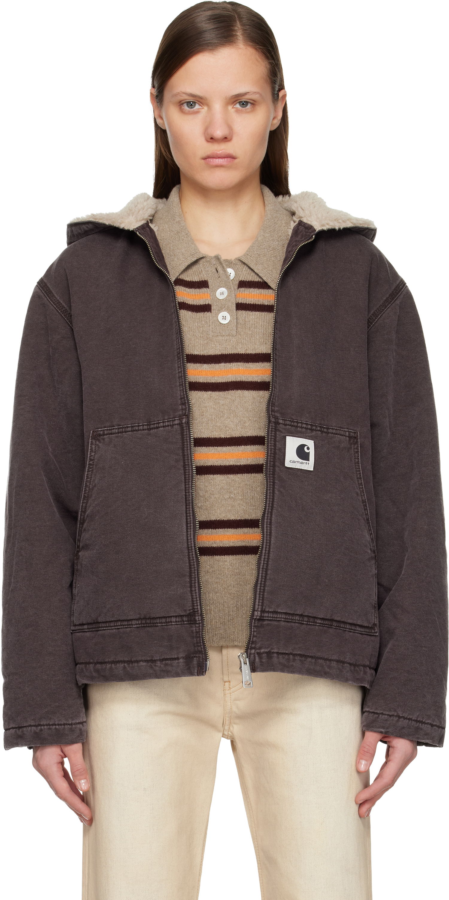 Яке бомбър Carhartt WIP Work In Progress Hooded Mitch Bomber Jacket Кафяво | I036317 33H0J, 0