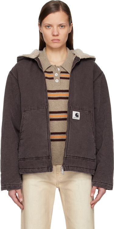 Яке бомбър Carhartt WIP Work In Progress Hooded Mitch Bomber Jacket Кафяво | I036317 33H0J, 0