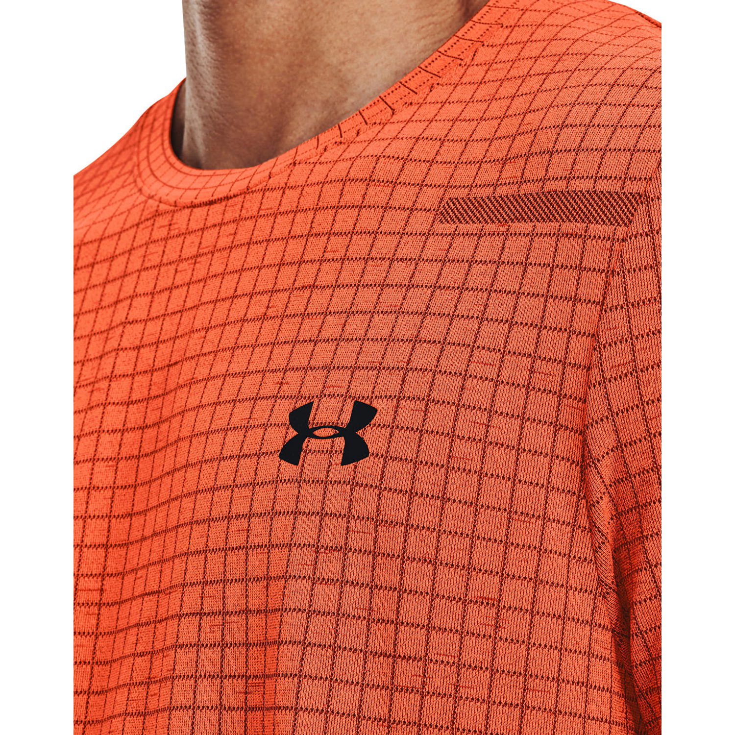 Тениска Under Armour Seamless Grid Ss Orange Оранжево
 | 1376921-866, 1