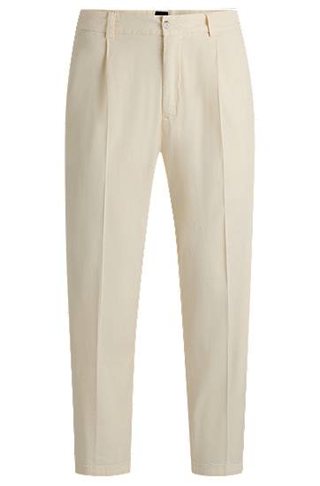 Tapered-Fit Stretch Twill Trousers